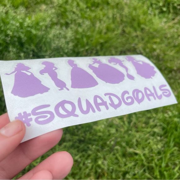 🎄 Princess Squad Goals Vinyl Decal - Picture 3 of 9